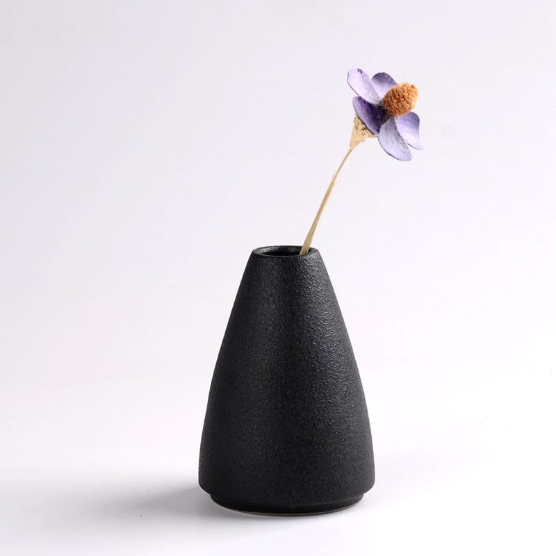 Vase en céramique noire_2