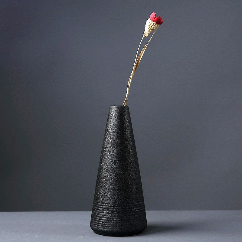Vase en céramique noire_3