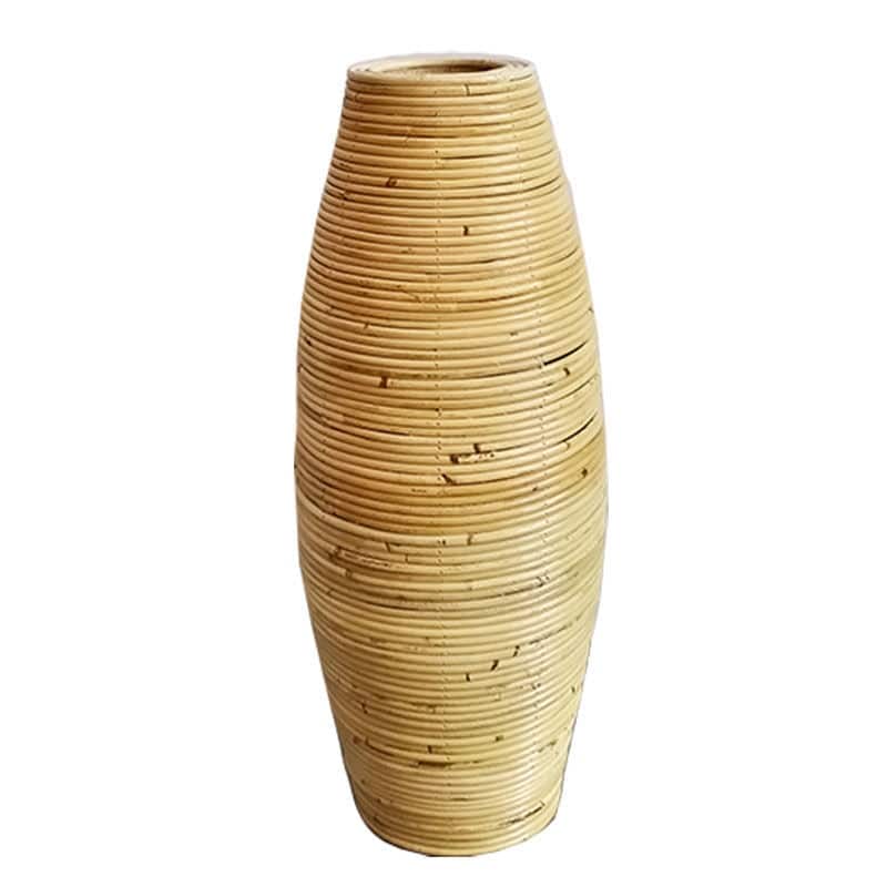 Grand Vase en osier bambou idéal pour le salon 100cm
