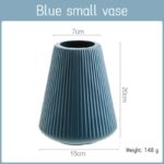 Joli vase bleu origami en plastique incassable_19