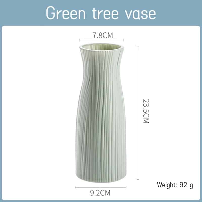 Joli vase bleu origami en plastique incassable Verte