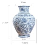 Joli vase en porcelaine et céramique bleu et blanc_11