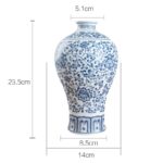 Joli vase en porcelaine et céramique bleu et blanc_6