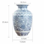 Joli vase en porcelaine et céramique bleu et blanc_8