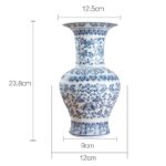 Joli vase en porcelaine et céramique bleu et blanc_9