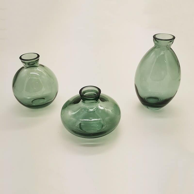 Mini Vase créatif de design classique en verre Transparent_4