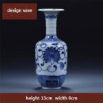 Minivase style chinois en porcelaine à motif floral IMAGE VARIATION_17