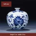 Minivase style chinois en porcelaine à motif floral IMAGE VARIATION_29