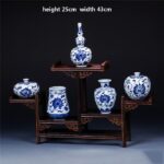 Minivase style chinois en porcelaine à motif floral IMAGE VARIATION_9_