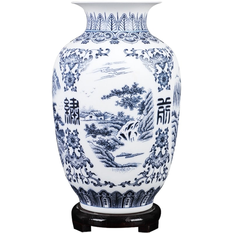 Petit vase japonais à motif paysage nouvelle collection_1