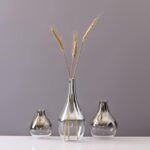 Vase à design Simple et moderne en verre argenté_13