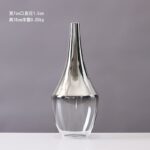 Vase à design Simple et moderne en verre argenté_14