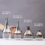 Vase à design Simple et moderne en verre argenté_8