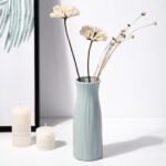 Vase à fleurs en plastique de style nordique blanc_10