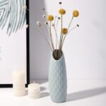 Vase à fleurs en plastique de style nordique blanc_11