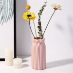 Vase à fleurs en plastique de style nordique blanc_14