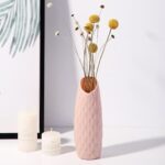 Vase à fleurs en plastique de style nordique blanc_19