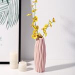 Vase à fleurs en plastique de style nordique blanc_21