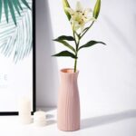 Vase à fleurs en plastique de style nordique blanc_23