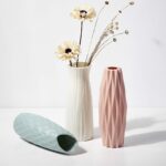 Vase à fleurs en plastique de style nordique blanc_24