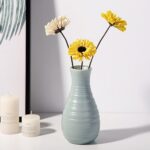Vase à fleurs en plastique de style nordique blanc_8
