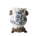 Vase à fleurs en porcelaine chinoise a borduré dentelle_5