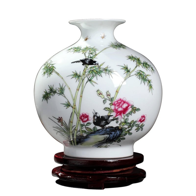 Vase à pomme japonais au design noble pour la décoration du salon_1