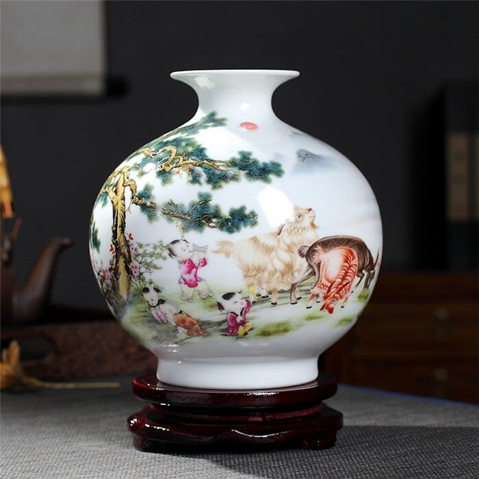 Vase à pomme japonais au design noble pour la décoration du salon_7