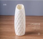 Vase à style nordique en plastique blanc créatif_12