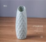 Vase à style nordique en plastique blanc créatif_5