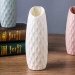 Vase à style nordique en plastique blanc créatif_6