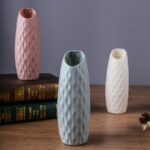 Vase à style nordique en plastique blanc créatif_7