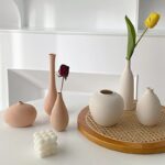 Vase artisanal à fleurs séchées en céramique_21