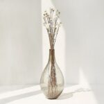 Vase avec bouchon liège en verre Vintage_10