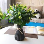 Vase blanc à fleurs nordique décoratif en plastique_5