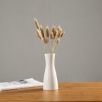 Vase blanc chinois en céramique et porcelaine pour fleur_11