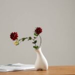 Vase blanc chinois en céramique et porcelaine pour fleur_20