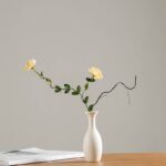 Vase blanc chinois en céramique et porcelaine pour fleur_8