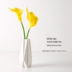 Vase blanc décoration de table à fleurs nordique en céramique_5