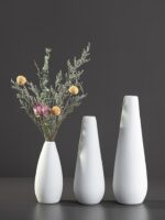 Vase blanc en porcelaine blanche pour fleurs_6