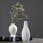 Vase blanc moderne simple en porcelaine_6