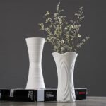 Vase blanc moderne simple en porcelaine_9