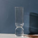 Vase bleu en verre transparent pour plante hydroponique_19