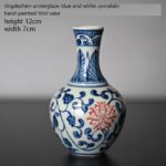 Vase chinois à motif fleur fait à main design unique IMAGE VARIATION_13