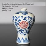 Vase chinois à motif fleur fait à main design unique IMAGE VARIATION_14