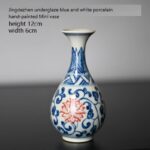 Vase chinois à motif fleur fait à main design unique IMAGE VARIATION_5