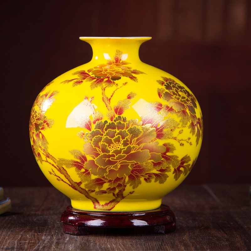 Vase chinois à pommes créatif en céramique_1