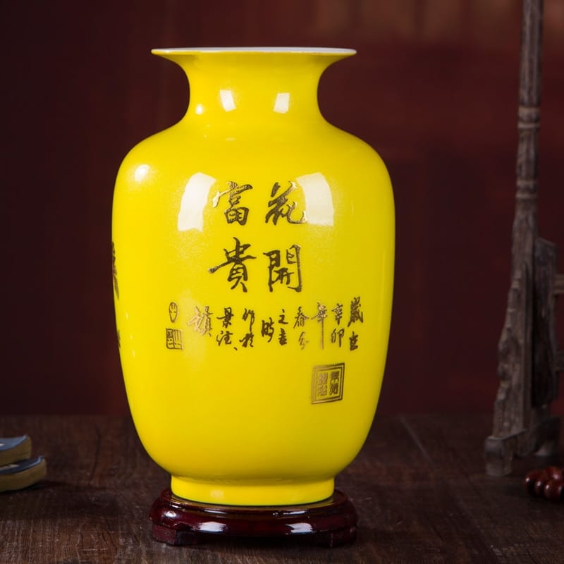 Vase chinois à pommes créatif en céramique_3