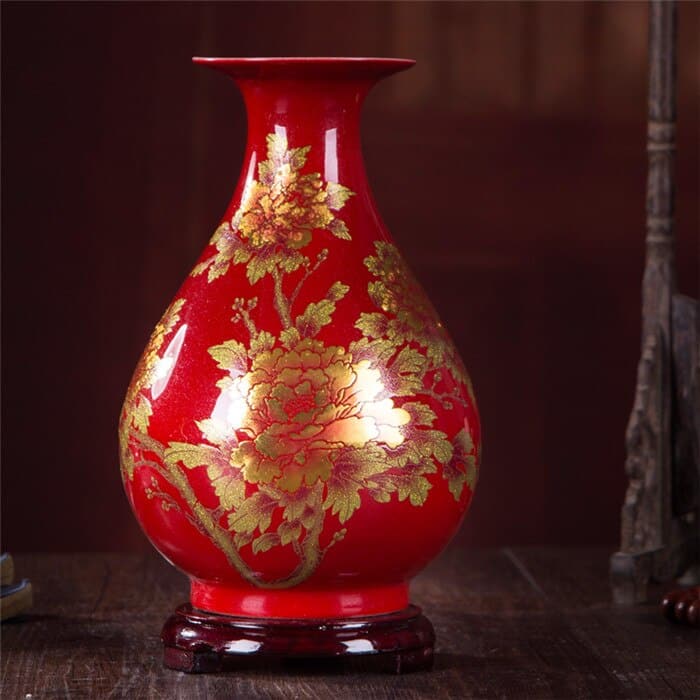 Vase chinois à pommes créatif en céramique_4