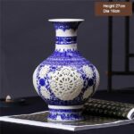 Vase chinois ajouré à la mode pour ornement de salon_11